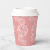 70年代レトロディスコボール ブライダルシャワー 紙コップ (裏面)