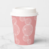 70年代レトロディスコボール ブライダルシャワー 紙コップ (正面)