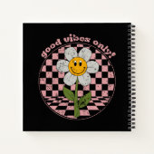 70年代レトロデイジー |良い雰囲気のみ ノートブック (裏面)