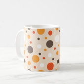 70年代レトロドット コーヒーマグカップ (正面左)