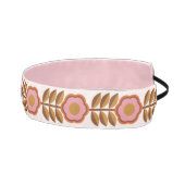 70年代レトロピンク茶色の花のパワーシームレス アスレチックヘッドバンド (右)