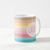 70年代レトロモノグラムマグ コーヒーマグカップ (正面右)