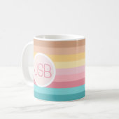 70年代レトロモノグラムマグ コーヒーマグカップ (正面左)