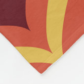 70年代レトロヴィンテージミッドセンチュリーモダンシームレスパット フリースブランケット (角)