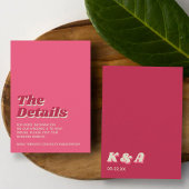 70年代レトロGroovy Vivaマゼンダ結婚ン詳細 エンクロージャーカード