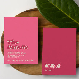 70年代レトロGroovy Vivaマゼンダ結婚ン詳細 エンクロージャーカード