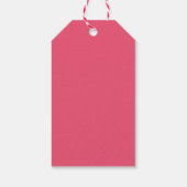 70年代レトロGroovy Vivaマゼンダ結婚ン ギフトタグ (裏面)