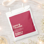 70年代レトロGroovy Vivaマゼンダ結婚ン フェイバーバッグ (クリップ留めされた状態)