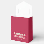 70年代レトロGroovy Vivaマゼンダ結婚ン フェイバーボックス (オープン)