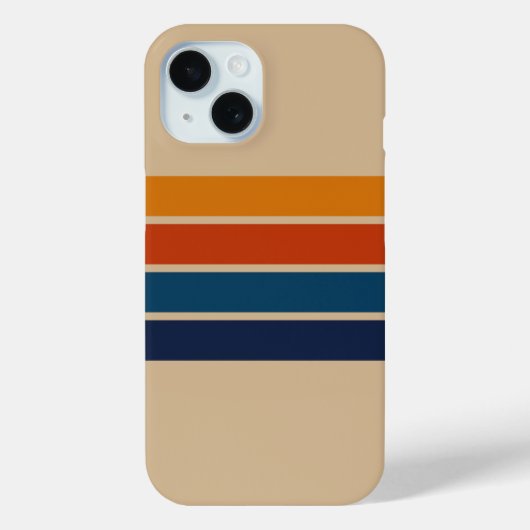 70年代レトロiPhone 15ケース Case-Mate iPhoneケース (裏面)