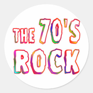 70年代ロック ラウンドシール