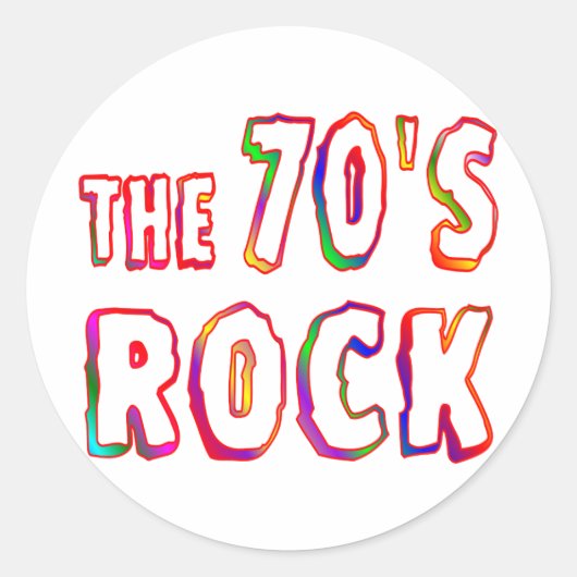 70年代ロック ラウンドシール (正面)