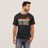 70年代ロック ヴィンテージ 1970年代 バンド 音楽 フレンズ ギフト Tシャツ (正面フル)