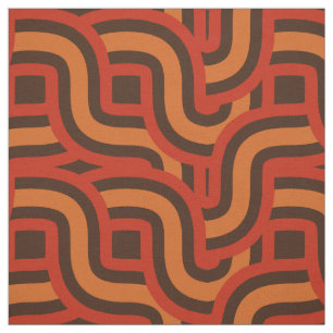 70年代ヴィンテージカラーレトロ織り模様織物 ファブリック