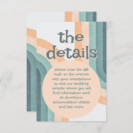 70年代ヴィンテージレインボー結婚ズ エンクロージャーカード