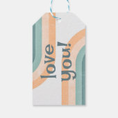 70年代ヴィンテージレインボー結婚ズ ギフトタグ (裏面)