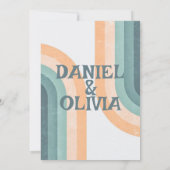 70年代ヴィンテージレインボー結婚ズ サンキューカード (裏面)