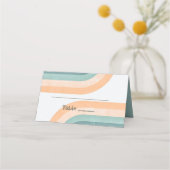 70年代ヴィンテージレインボー結婚ズ プレイスカード (裏面)