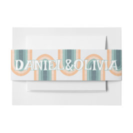 70年代ヴィンテージレインボー結婚ズ 招待状ベリーバンド