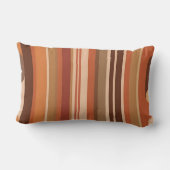 70年代ヴィンテージレトロストライプモノグラパーソナライズされたム ランバークッション (裏面)