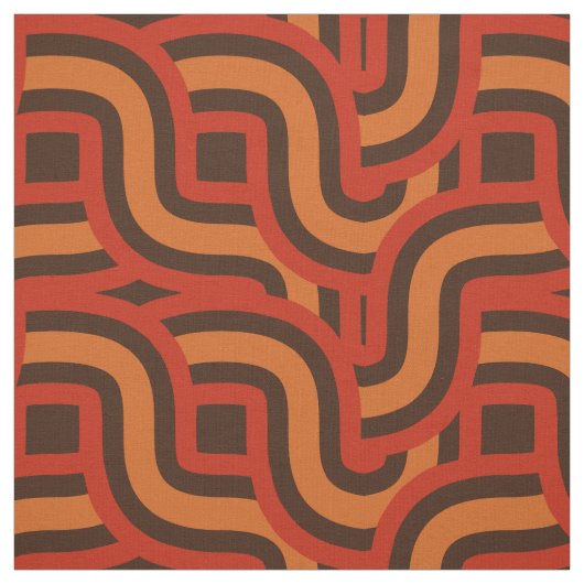 70年代ヴィンテージ色レトロ織りパターン ファブリック (見本)