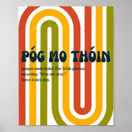 70年代風アイルランドのPóg mo thóin ポスター