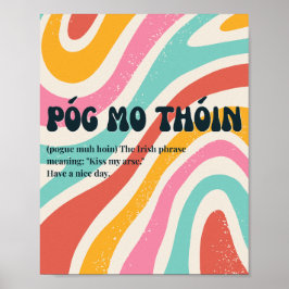 70年代風アイルランドのPóg mo thóin ポスター