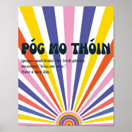 70年代風アイルランドのPóg mo thóin ポスター