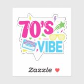 70年代風 レトロネオンスタイル シール (シート)