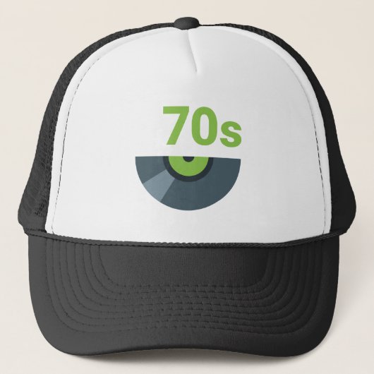 70年代1970年代ロックレコード音楽 キャップ (正面)