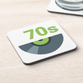 70年代1970年代ロックレコード音楽 コースター (左側)