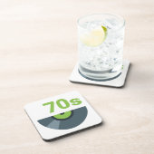 70年代1970年代ロックレコード音楽 コースター (右側)