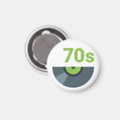 70年代1970年代ロックレコード音楽 マグネット (正面/裏面)