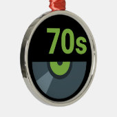 70年代1970年代ロックレコード音楽 メタルオーナメント (右)