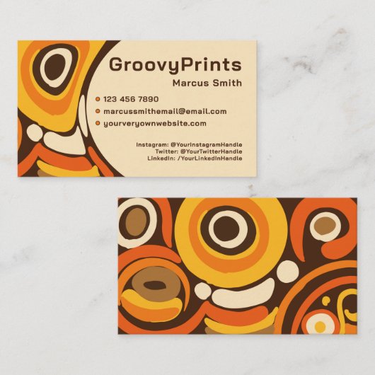 70年代70年代の名刺 名刺 (正面/裏面)