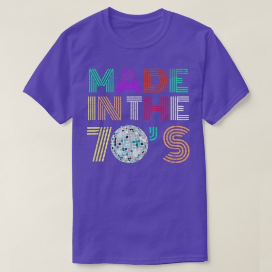 70年代70年代レトロ 動揺して Tシャツ (デザイン正面)