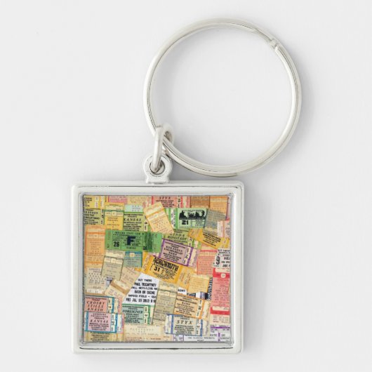 70年代80年代の音楽コンサートチケット。母素晴らしへの贈り物 キーホルダー (正面)