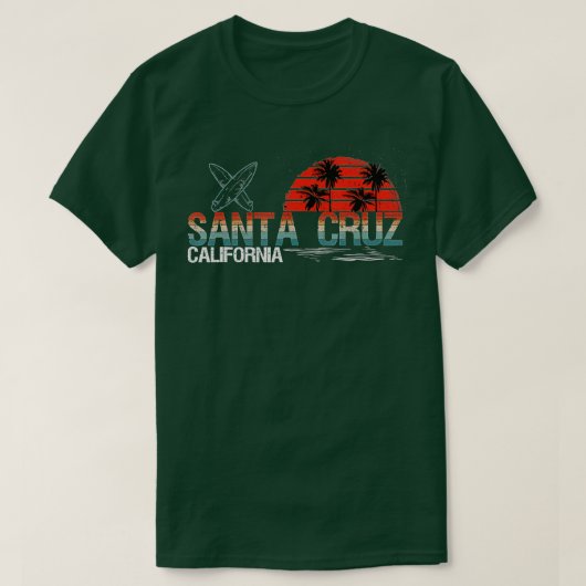 70年代80年代カリフォルニア州サンタクルーズサーフィン Tシャツ (デザイン正面)