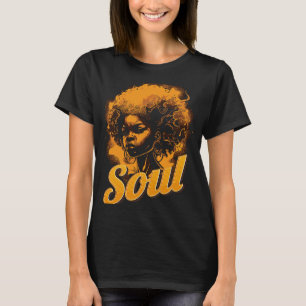 70年代80年代ファンクアフロディスコソウルクイーンアフリカアメリカ Tシャツ