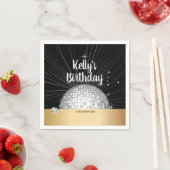 70年代，ディスコボール，カクテル紙ナプキンス スタンダードカクテルナプキン (インサイチュ)