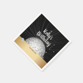 70年代，ディスコボール，カクテル紙ナプキンス スタンダードカクテルナプキン (角)