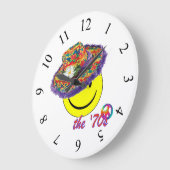 70年代 ラージ壁時計 (傾斜)