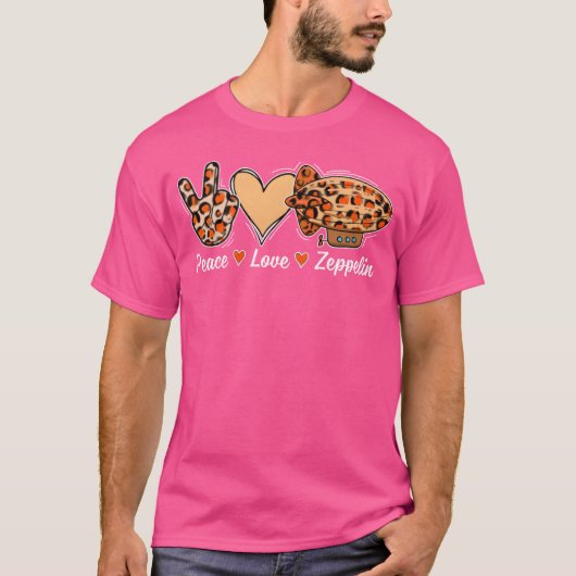 70年代 80年代のジープリン飛行船 ファミリー向けビンテージ風デザイン Tシャツ (正面)