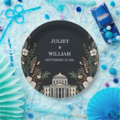 70年代 80年代 ファスト ボールド ボーホー コートハウス ウェディング ペーパープレート (パーティー)