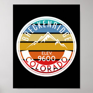70年代 80年代 ブレckenridge コロラド ロッキーMounta ポスター