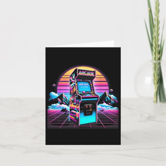 70年代 80年代 90年代 ヴィンテージ レトロ アーケード ビデオゲーム オールド カード (正面)