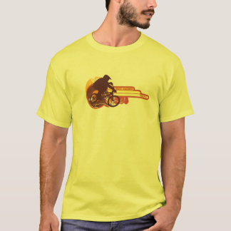 70年代BMXの競争のヴィンテージのoldschool Tシャツ