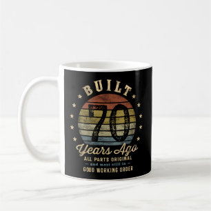 70年前に建てられた – すべての部品オリジナル70th コーヒーマグカップ