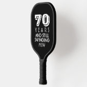 70年揺れ動くカスタム文字年齢名カラー ピックルボールラケット (左)