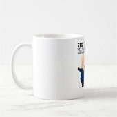 70年目の誕生日が現在ハッピー誕生年 コーヒーマグカップ (左)